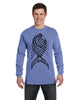 T-Shirt - Long Sleeve - Vertical Fish Unisex Adult