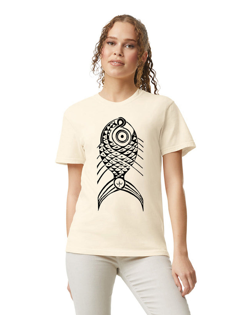 T-Shirt - Short Sleeve - Vertical Fish Unisex Adult