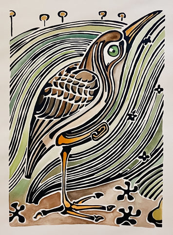 Bittern - from Life in a Ditch I with Background