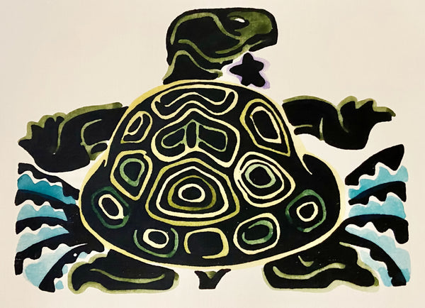 Turtle from Alphabet – Realizations: The Walter Anderson Shop
