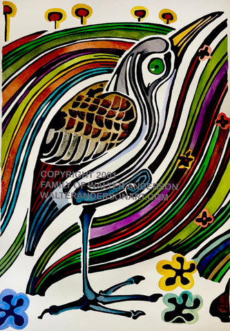 Bittern - from Life in a Ditch I with Background