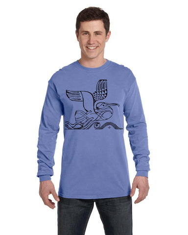 Unisex Adult T-Shirt - Long Sleeve - Single Pelican