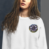 Embroidered Sweatshirt - Stokesias and Wood Lily