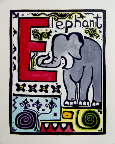 An Alphabet - E is for Elephant