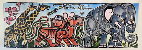 Animals Two by Two #2 - Elephants, Tigers, and Giraffes