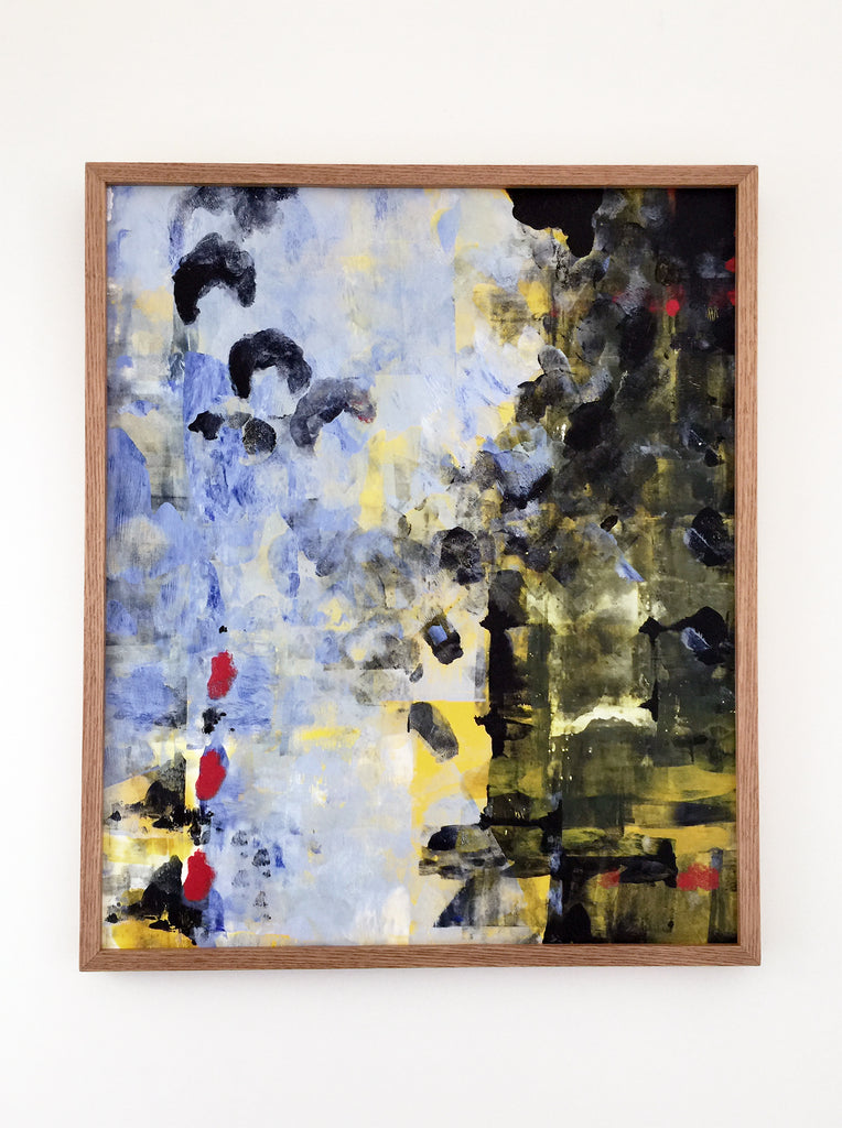 Untitled - Acrylic painting on Yupo, by Caroline Muneoka