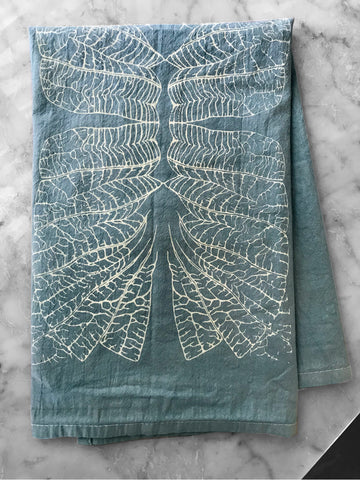 Leaf Print Tea Towel